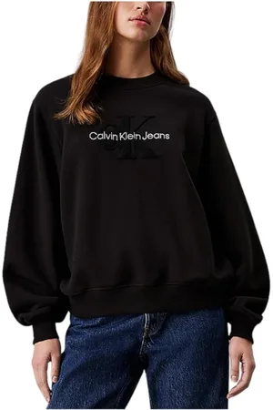 Calvin Klein Sweatshirts, female, , Size: XS Chenille Monogram Sweatshirt