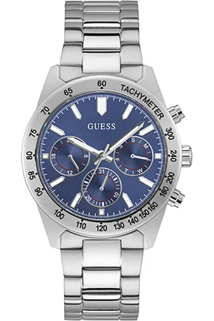Guess Watches, male, , Size: ONE SIZE Chronograph Stainless Steel Watch