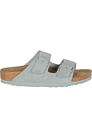 Birkenstock Sliders, female, , Size: 9 US Pure Leather Sandals