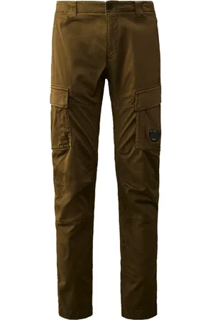 C.P. Company Chinos, male, , Size: M Stretch Sateen Ergonomic Lens Double Cargo Pants