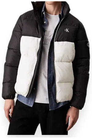 Calvin Klein Winter Jackets, male, , Size: L Non Down Blocking Puffer Jacket