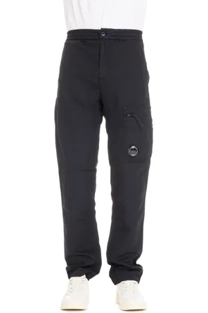 C.P. Company Straight Trousers, male, , Size: M Pan Cargo Cot/Lin Straight Trousers