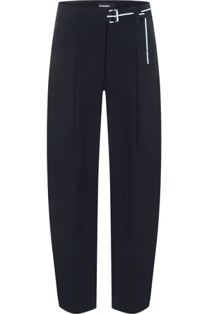 Cambio Straight Trousers, female, , Size: 2XL Elaine Pleat Trousers