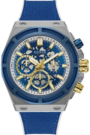 Guess Watches, male, , Size: ONE SIZE Multifunction Silver Watch