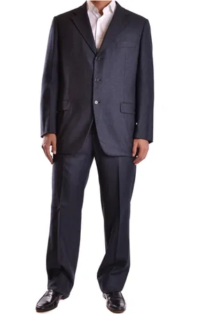 Burberry Single Breasted Suits, male, , Size: 2XL Refined Grey Suit Set