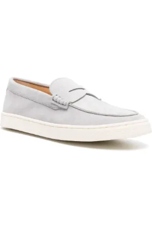 Brunello Cucinelli Loafers, male, , Size: 11 1/2 US Penny Slot Slip-On Shoes