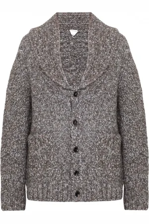 Bottega Veneta Cardigans, male, , Size: S V-Neck Knitted Cardigan