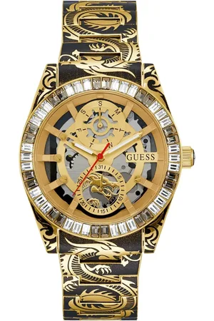Guess Watches, male, , Size: ONE SIZE Dragon Pattern Bracelet Watch