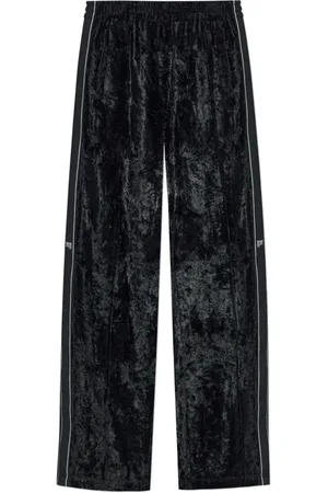 Alexander Wang Straight Trousers, female, , Size: M Logo Webbing Track Pant