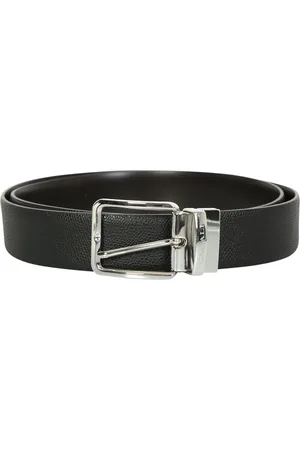 CANALI Belts, male, , Size: 90 CM Belt with Grained Texture