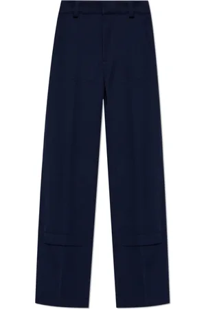 Bottega Veneta Wide Trousers, male, , Size: XL Straight Leg Trousers