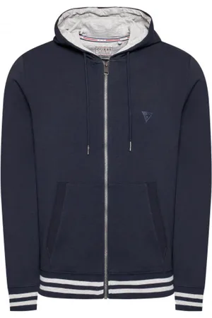 Guess Zip-throughs, male, , Size: M Zip Hooded Sweatshirt