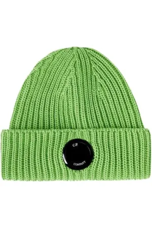 C.P. Company Beanies, male, , Size: ONE SIZE Ribbed Knit Beanie