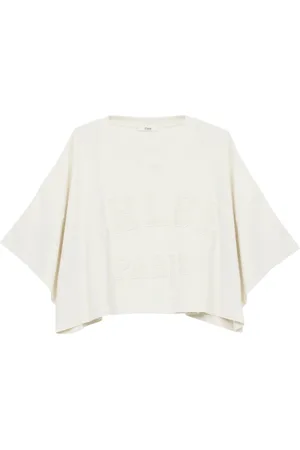 Chloé T-Shirts, female, , Size: S Textured Logo T-shirt