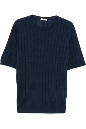 Boglioli T-Shirts, male, , Size: XL Linen Sweater Stylish Eco-Friendly
