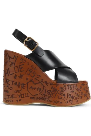 Chloé Wedges, female, , Size: 10 US Maxime Wedge Sandals