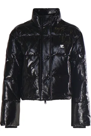Courrèges Winter Jackets, female, , Size: S Cropped Bomber Jacket