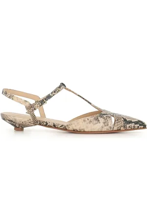SERGIO LEVANTESI Ballerinas, female, , Size: 10 US Python Effect and Black Ballerina
