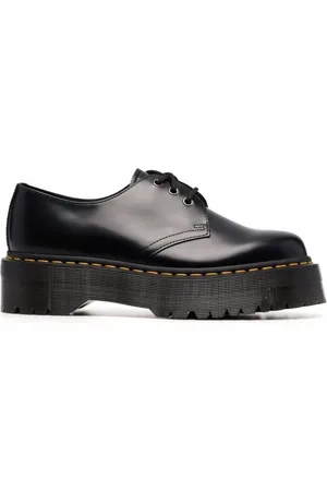 Dr. Martens Laced Shoes, female, , Size: 6 US 1461 Quad Platform Lace-up Shoes