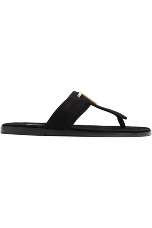 Tom Ford Flip Flops, male, , Size: 12 US Leather Sandals for Men
