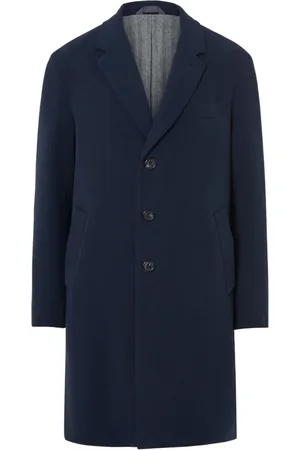 Circolo Single-Breasted Coats, male, , Size: 3XL Buttoned Marine Coat