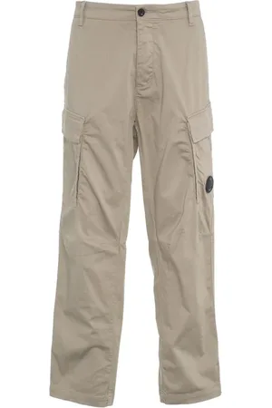 C.P. Company Straight Trousers, male, , Size: M Grey Cargo Pants