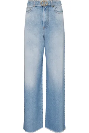 Twin-Set Straight Jeans, female, , Size: W26 Jeans, High Waist Oversize Leg