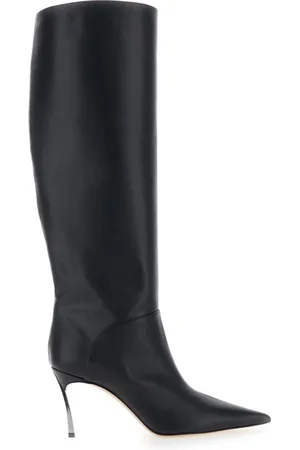 Casadei Heeled Boots, female, , Size: 11 US Superblade 80 Heel Knee Boots