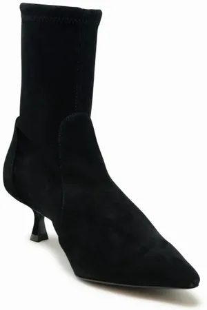 Stuart Weitzman Heeled Boots, female, , Size: 6 US Suede Ankle Bootie Aw24