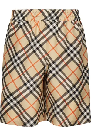 Burberry Casual Shorts, male, , Size: XL Silk Shorts Nova Plaid Pattern