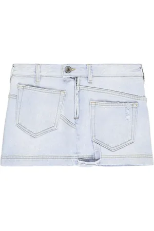 The Attico Denim Skirts, female, , Size: W27 Lightblue Mini Skirt Elegant Upgrade