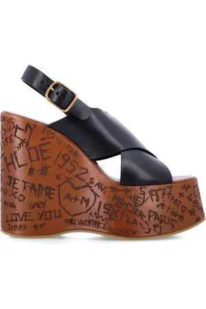 Chloé Wedges, female, , Size: 9 US Maxime Wedge Sandals