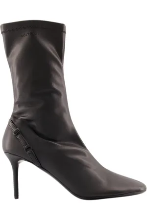 Courrèges Heeled Boots, female, , Size: 6 US Oblique Zipped Boots