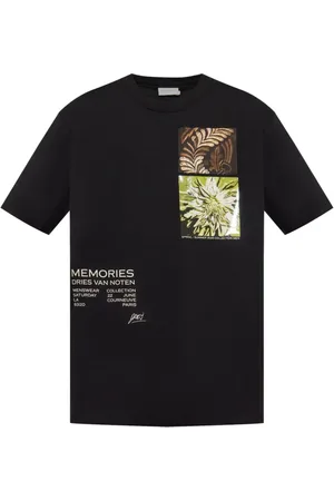 DRIES VAN NOTEN T-Shirts, male, , Size: L Graphic Print T-Shirt