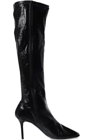 Courrèges Heeled Boots, female, , Size: 6 US Oblique Zipped Strap Boots