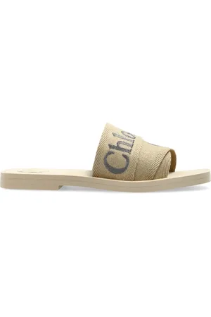 Chloé Sliders, female, , Size: 6 US Woody Logo Slides