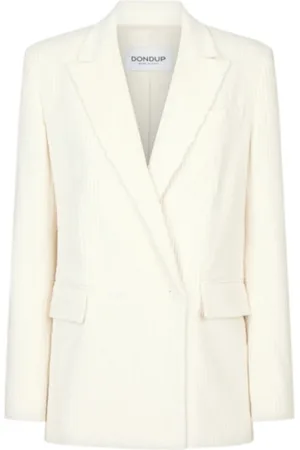 Dondup Blazers, female, , Size: XS Velvet Double-Breasted Blazer