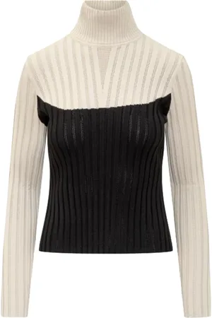 Tory Burch Turtlenecks, female, , Size: L Viscose Knit Sweater
