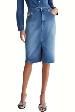 Liu Jo Denim Skirts, female, , Size: W27 Mid-Length Denim Skirt