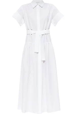 Max Mara Shirt Dresses, female, , Size: S Agoraio Belted Short-sleeved Midi Dress