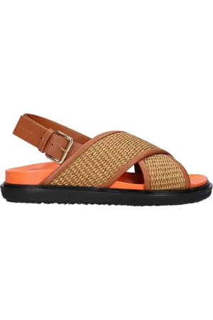Marni Flat Sandals, female, , Size: 6 US Fussbett Woven Sandals