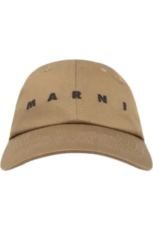 Marni Caps, unisex, , Size: M Baseball Cap with Embroidered Logo