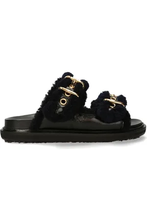Marni Sliders, female, , Size: 5 US Lamb Leather Sandal