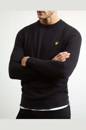Lyle & Scott Sweatshirts, male, , Size: XL Cotton Merino Crew Neck Jumper