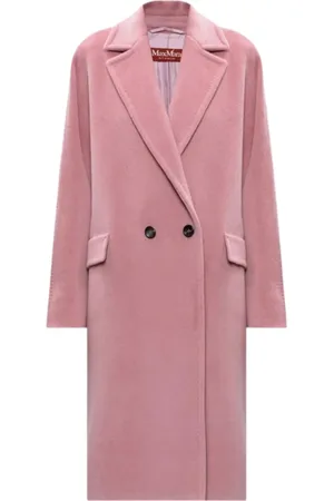 Max Mara Double-Breasted Coats, female, , Size: XS Double-Breasted Long Sleeve Coat