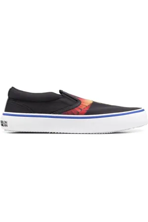 MARCELO BURLON Sneakers, male, , Size: 10 US Wings Printed Slip-On Sneakers