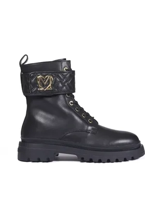 Moschino Lace-up Boots, female, , Size: 11 US Lace-up Boots