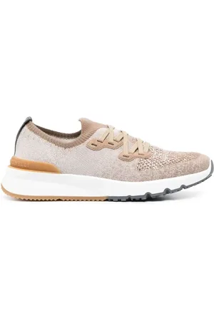 Brunello Cucinelli Sneakers, male, , Size: 14 US Mesh Lace-Up Sneaker