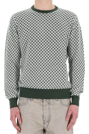 DRUMOHR Round-neck Knitwear, male, , Size: L Iconic Biscuit Pattern Sweater