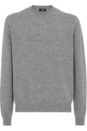 Fendi Round-neck Knitwear, male, , Size: S Crew Neck Sweater